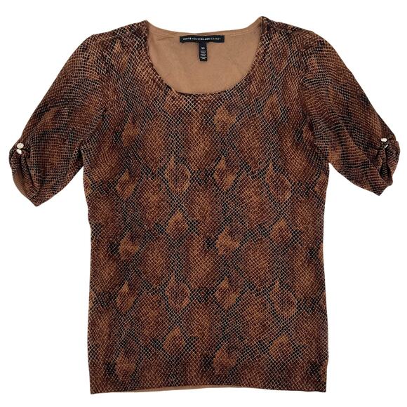 WHBM brown snake print sweater - Picture 1 of 9